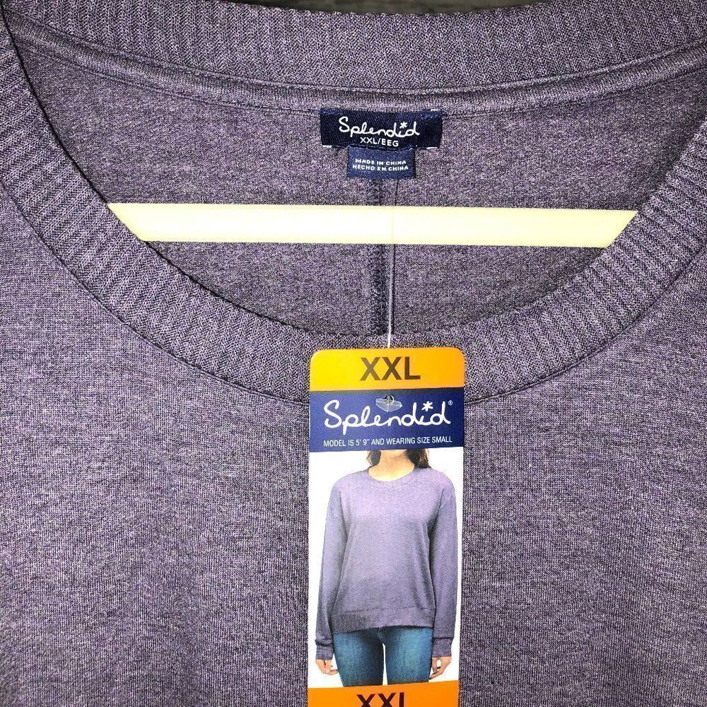 Splendid Crew Neck Thin Sweater | Purple | Women's XXL | NWT